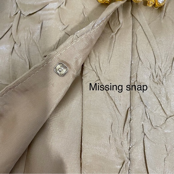 Alex Evenings Vintage Champagne 2 Piece Skirt & Jacket Set, Plus Size 14 - Picture 8 of 14